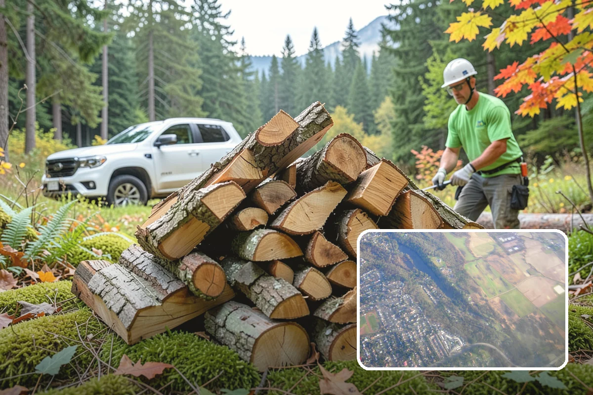 Seasoned Firewood in Algona, King County, WA - Dried to a genuinely burnable moisture level