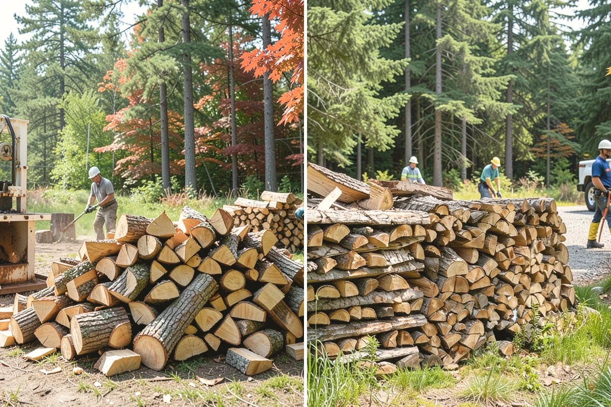 Seasoned Firewood in Anacortes, Skagit County, WA - We split wood and stack it for air-drying