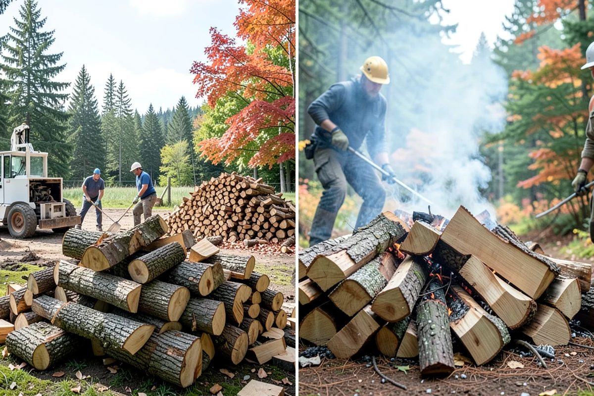 Seasoned Firewood in Arlington, Snohomish County, WA - We split wood and stack it for air-drying