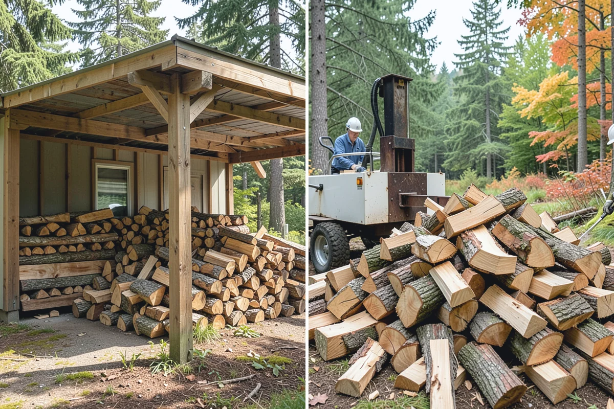 Seasoned Firewood in Auburn, King County, WA - We split wood and stack it for air-drying