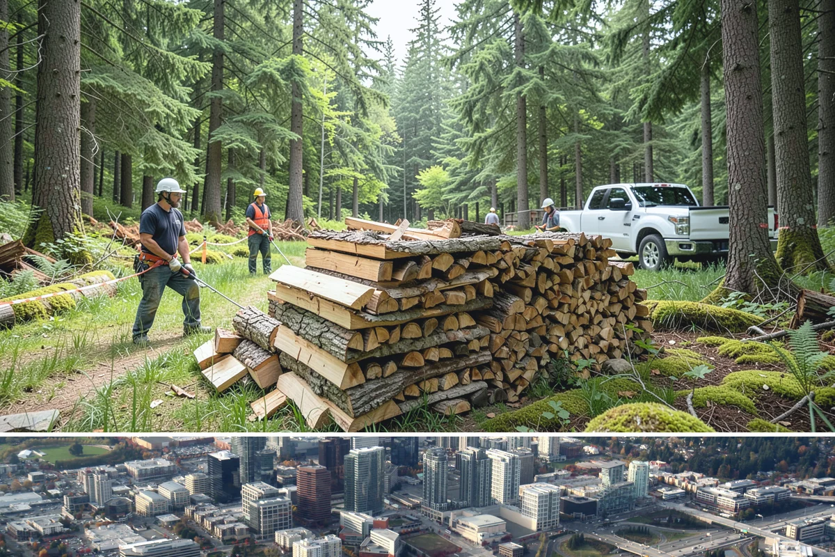 Seasoned Firewood in Bellevue, King County, WA - Buy seasoned wood in late summer and fall when it has had a full drying season and is at its best.