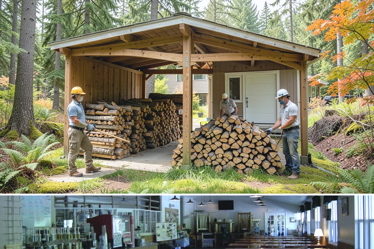 Seasoned Firewood in Black Diamond, King County, WA - Buy seasoned wood in late summer and fall when it has had a full drying season and is at its best.