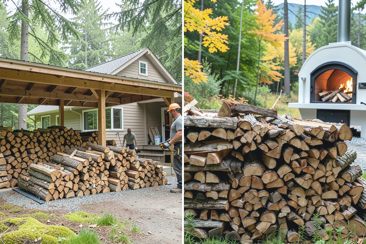 Seasoned Firewood in Bonney Lake, Pierce County, WA - We split wood and stack it for air-drying
