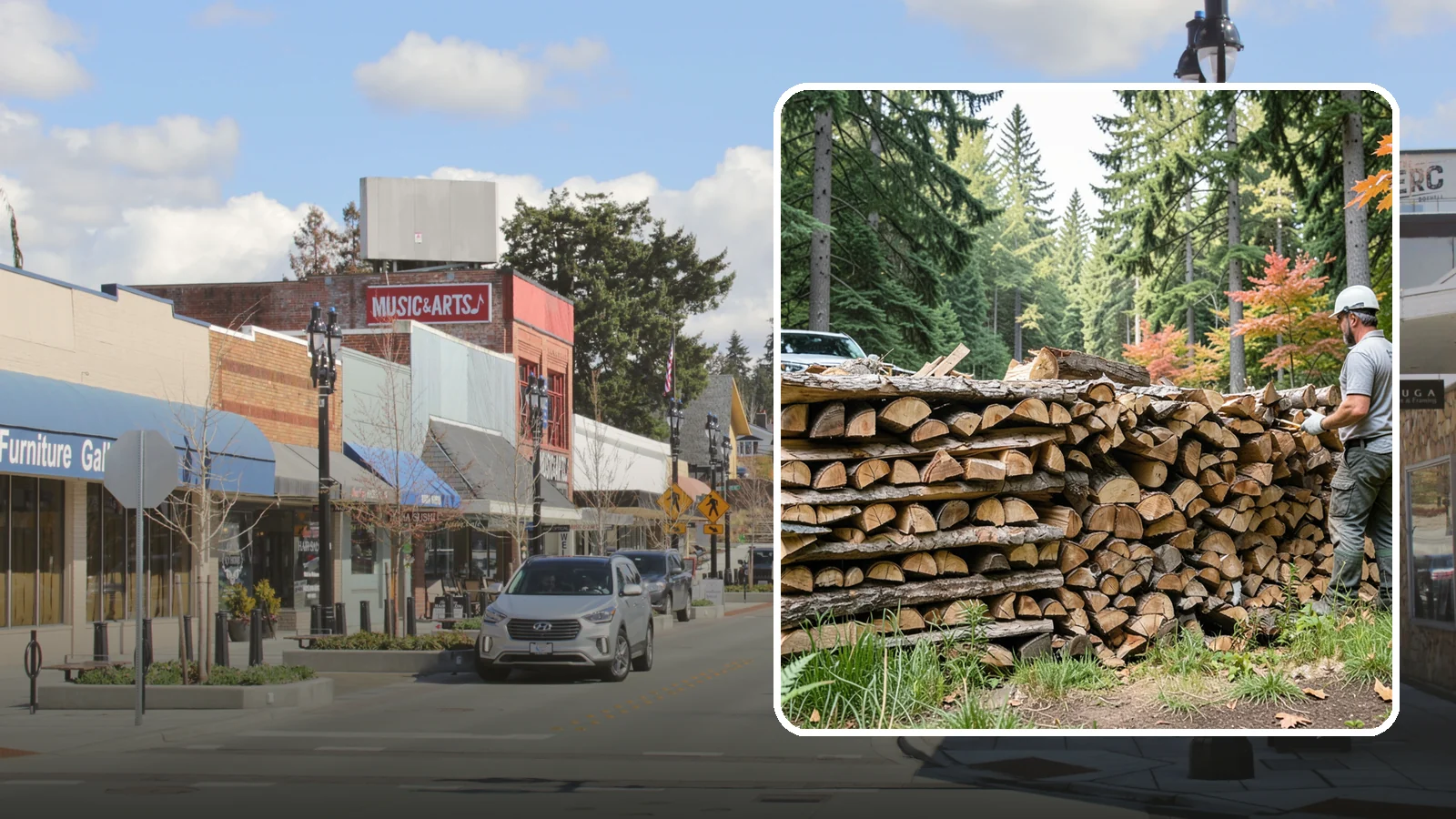 Seasoned Firewood in Bothell, King County, WA - Our seasoned firewood has been air-dried long enough to burn readily, making it a smart, cost-effective choice for the wet...