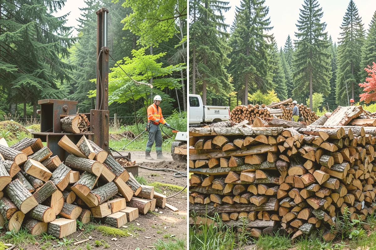 Seasoned Firewood in Bothell, King County, WA - We split wood and stack it for air-drying