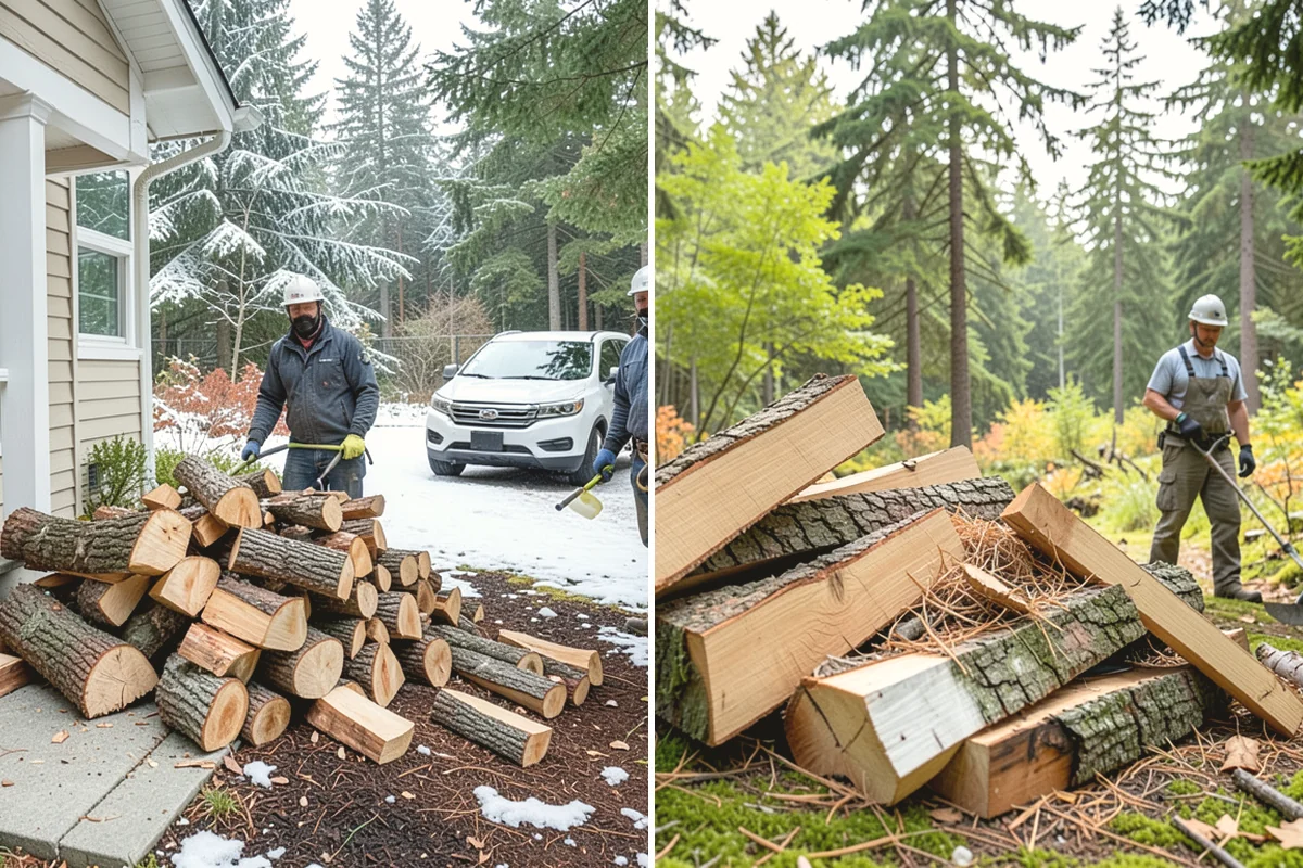 Seasoned Firewood in Burien, King County, WA - We split wood and stack it for air-drying