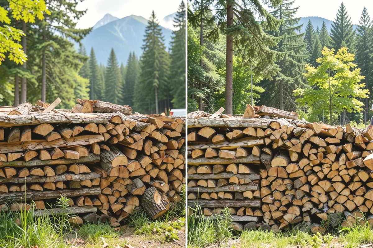 Seasoned Firewood in Burlington, Skagit County, WA - We split wood and stack it for air-drying