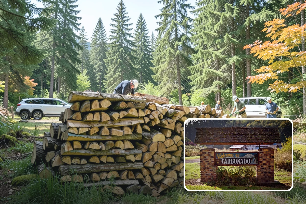 Seasoned Firewood in Carbonado, Pierce County, WA - Dried to a genuinely burnable moisture level