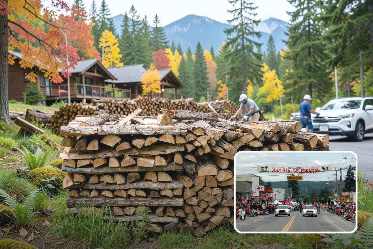 Seasoned Firewood in Carnation, King County, WA - Dried to a genuinely burnable moisture level