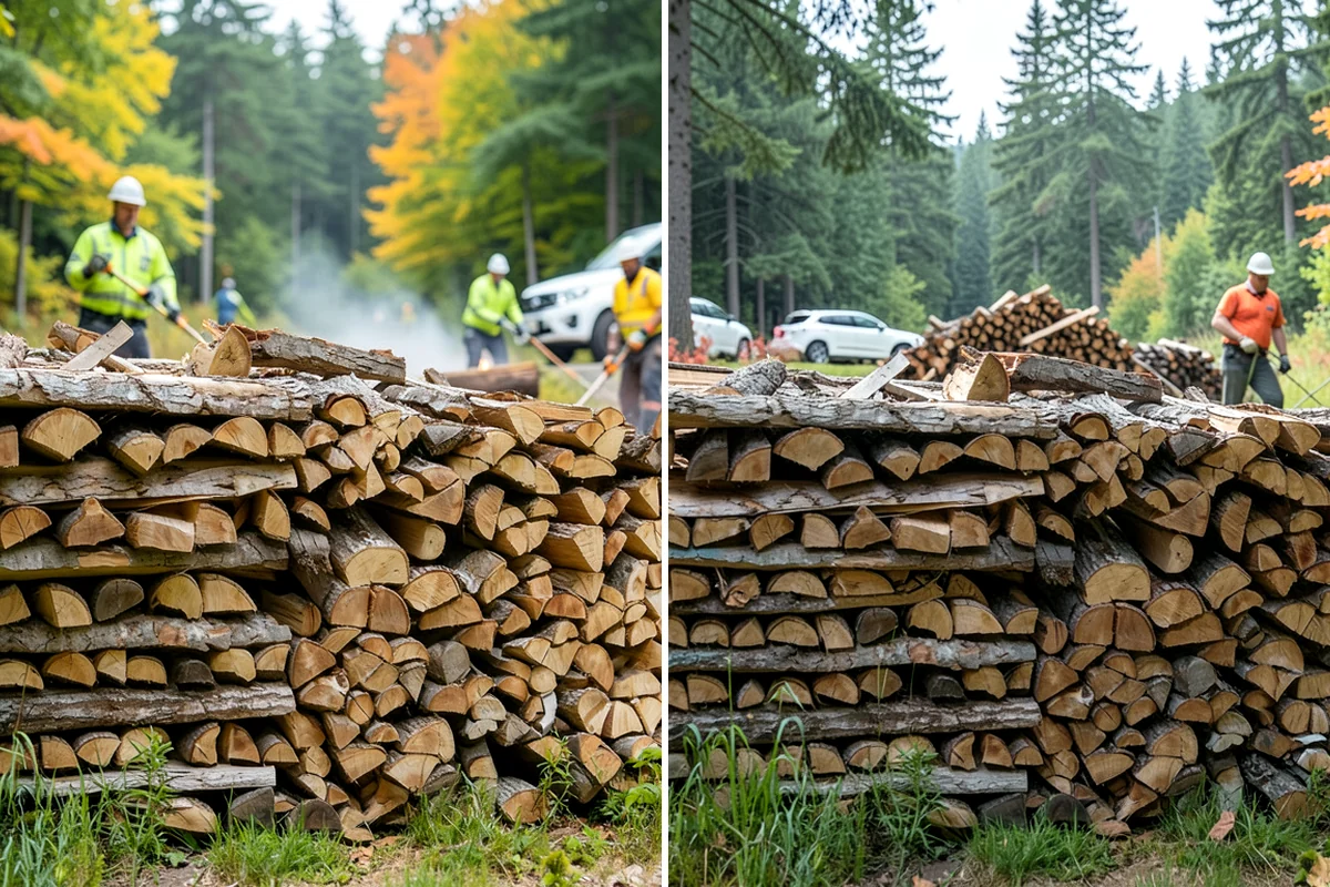 Seasoned Firewood in Clyde Hill, King County, WA - We split wood and stack it for air-drying