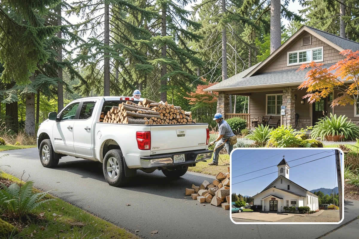 Seasoned Firewood in Concrete, Skagit County, WA - Dried to a genuinely burnable moisture level