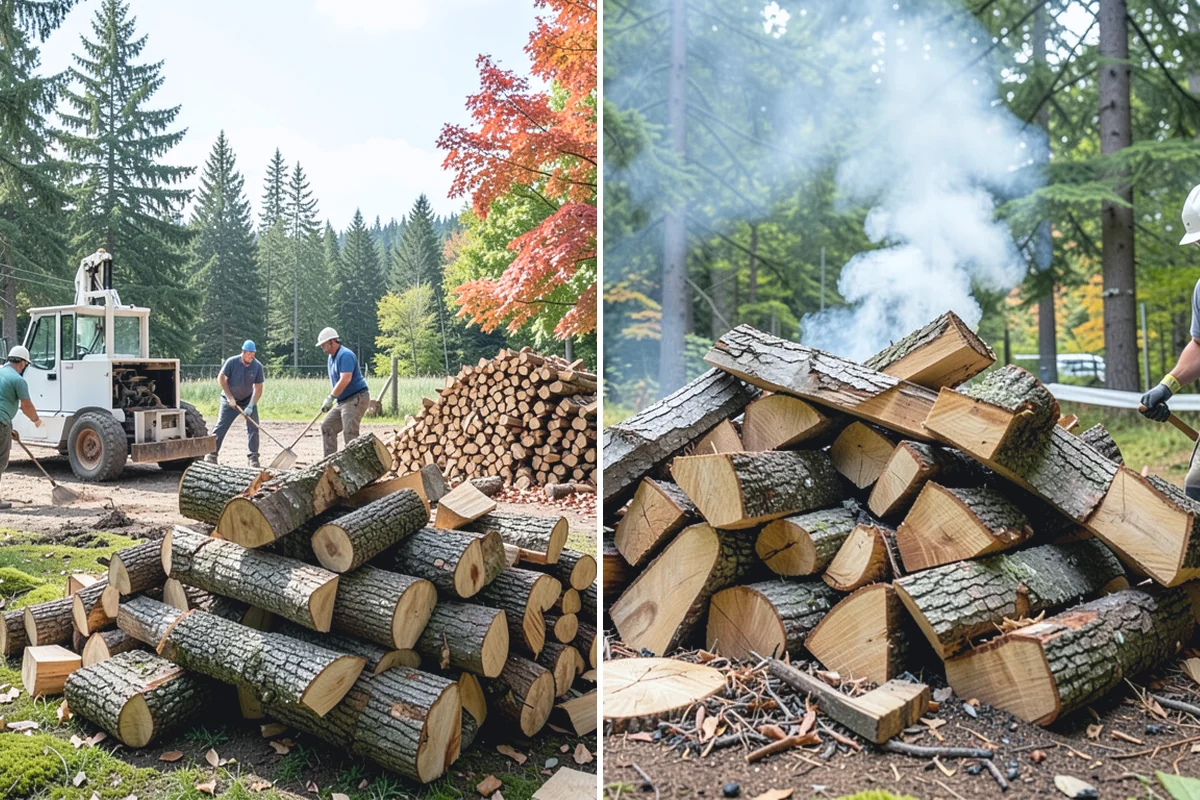 Seasoned Firewood in Coupeville, Island County, WA - We split wood and stack it for air-drying