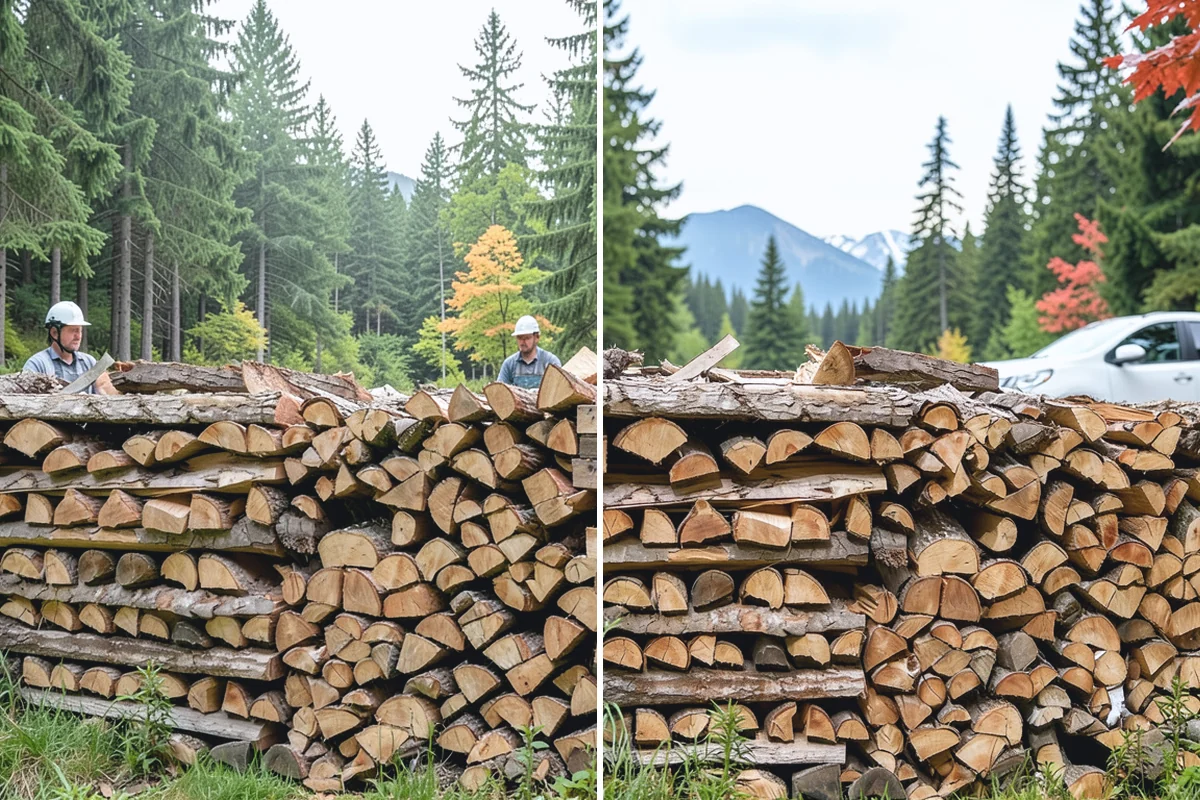 Seasoned Firewood in Darrington, WA - We split wood and stack it for air-drying
