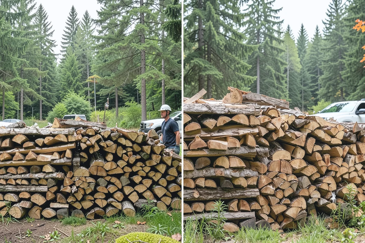 Seasoned Firewood in Des Moines, King County, WA - We split wood and stack it for air-drying