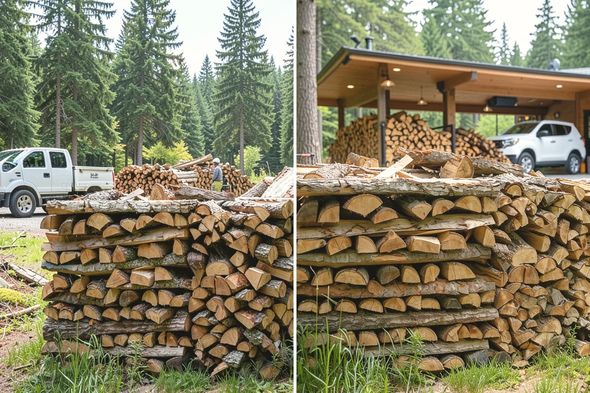 Seasoned Firewood in Duvall, King County, WA - We split wood and stack it for air-drying