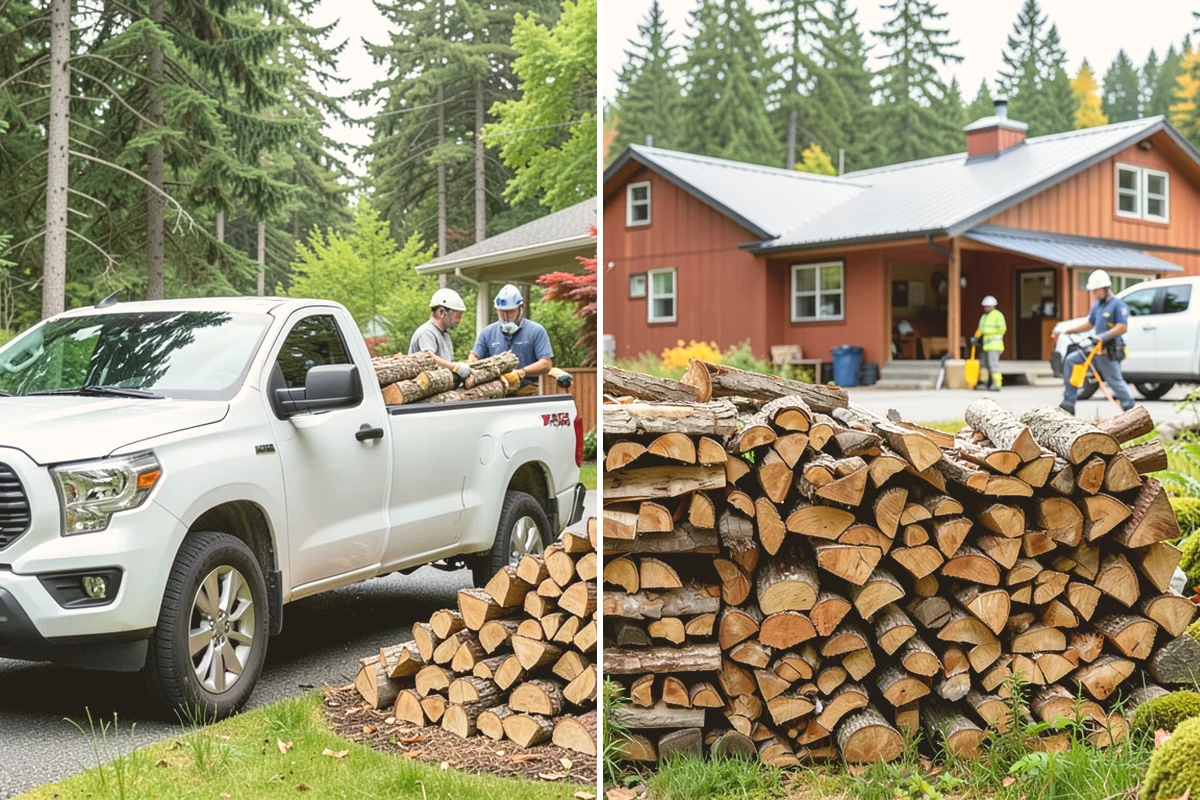 Seasoned Firewood in Eatonville, WA - We split wood and stack it for air-drying