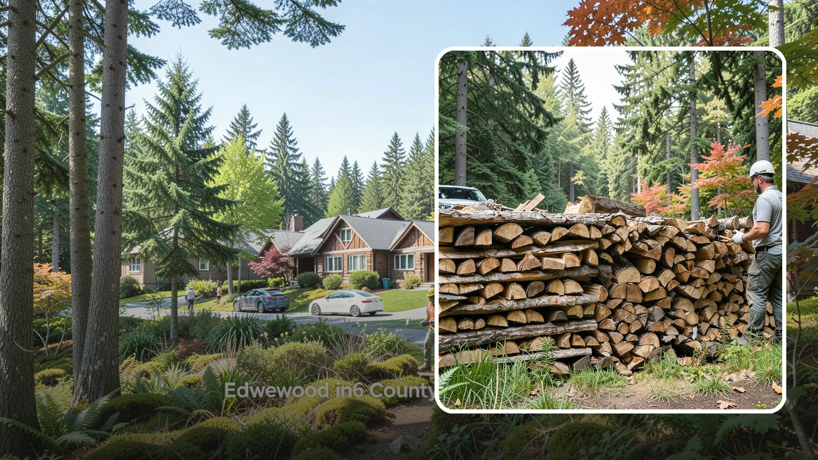 Seasoned Firewood in Edgewood, Pierce County, WA - Our seasoned firewood has been air-dried long enough to burn readily, making it a smart, cost-effective choice for the wet...