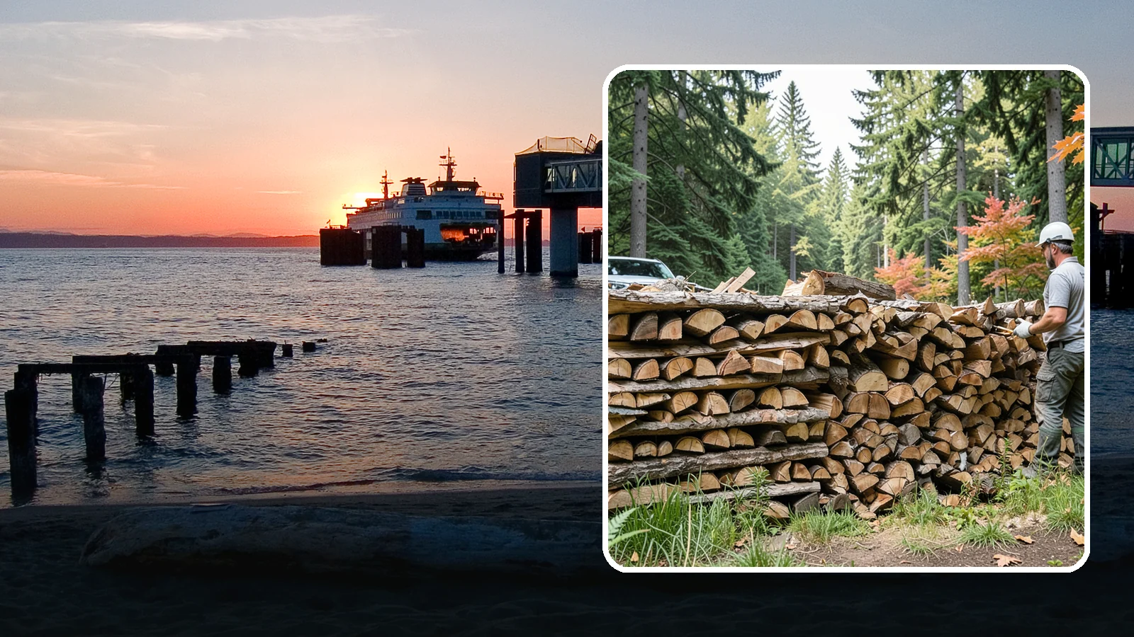 Seasoned Firewood in Edmonds, Snohomish County, WA - Our seasoned firewood has been air-dried long enough to burn readily, making it a smart, cost-effective choice for the wet...