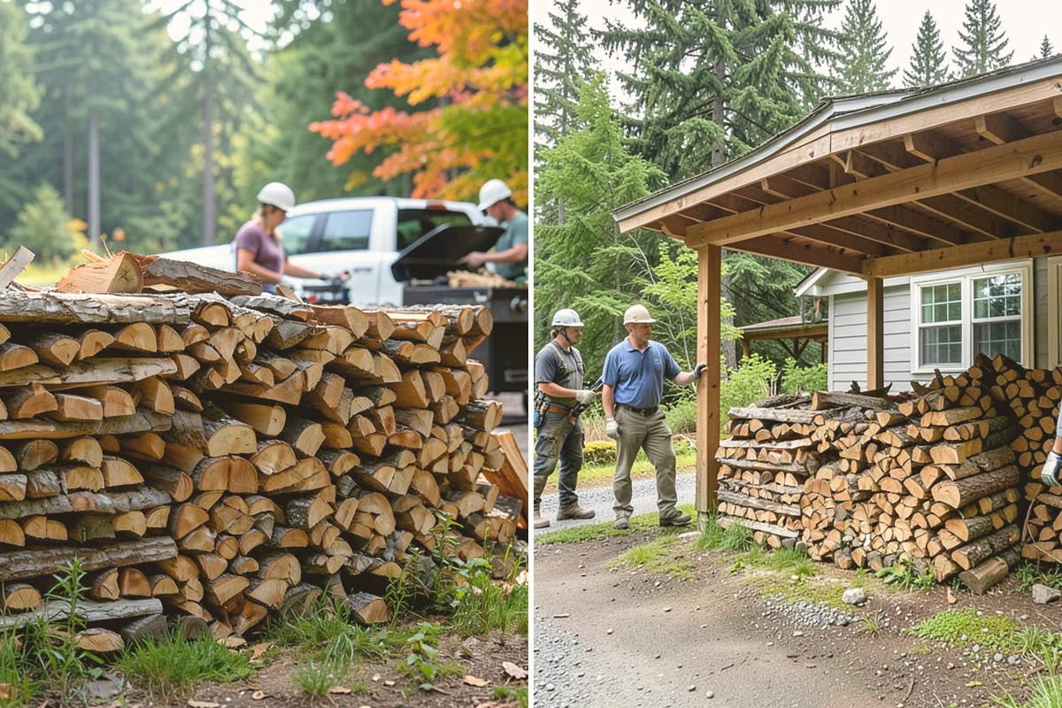 Seasoned Firewood in Edmonds, Snohomish County, WA - We split wood and stack it for air-drying