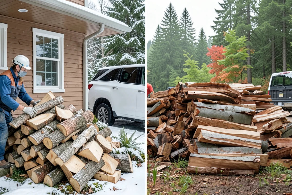 Seasoned Firewood in Federal Way, King County, WA - We split wood and stack it for air-drying