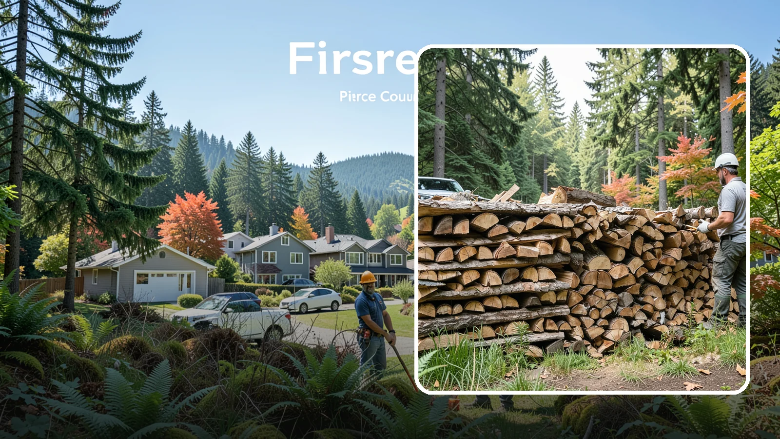 Seasoned Firewood in Fircrest, Pierce County, WA - Our seasoned firewood has been air-dried long enough to burn readily, making it a smart, cost-effective choice for the wet...