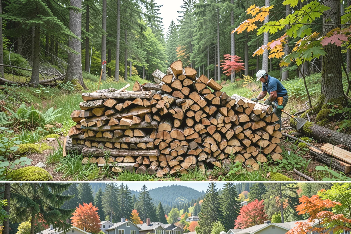 Seasoned Firewood in Fircrest, Pierce County, WA - Buy seasoned wood in late summer and fall when it has had a full drying season and is at its best.
