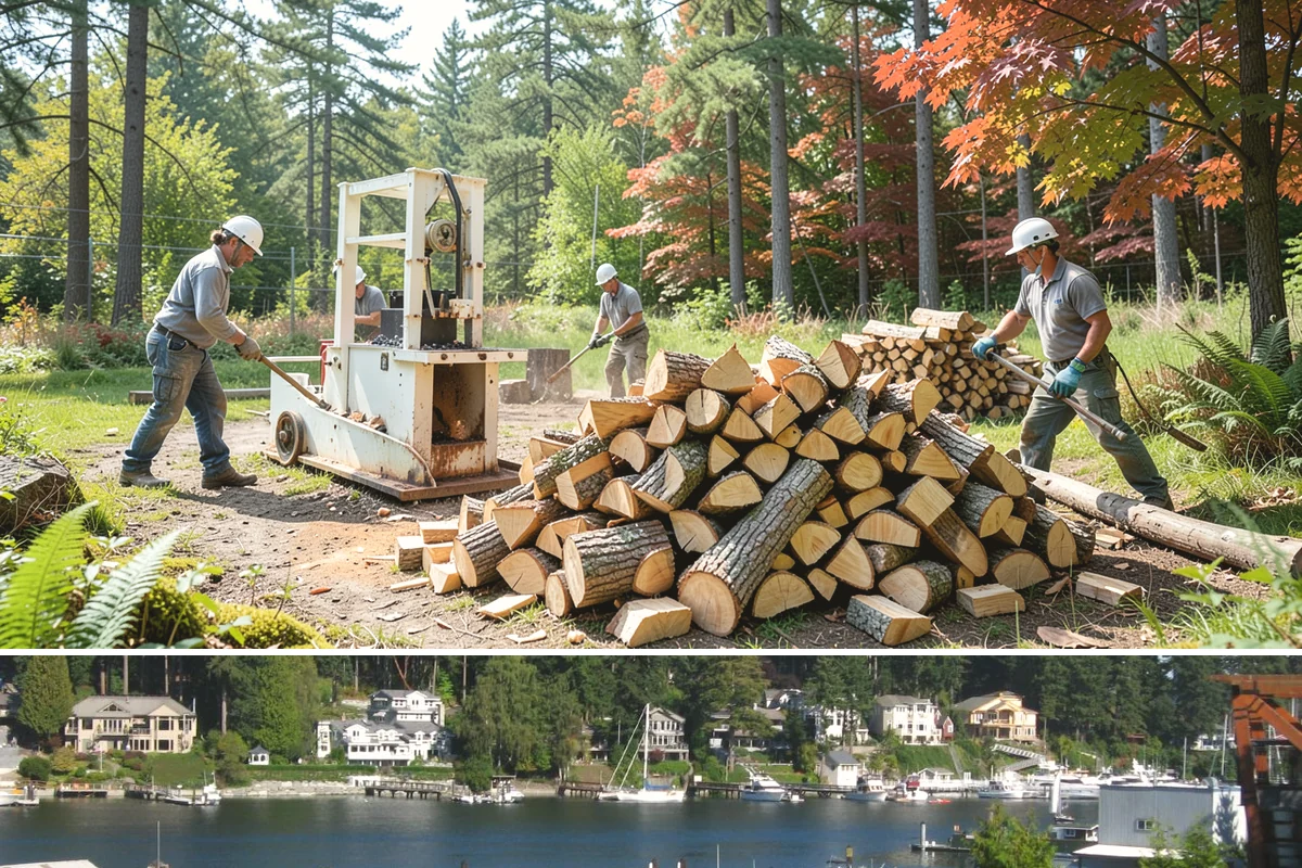 Seasoned Firewood in Gig Harbor, Pierce County, WA - Buy seasoned wood in late summer and fall when it has had a full drying season and is at its best.