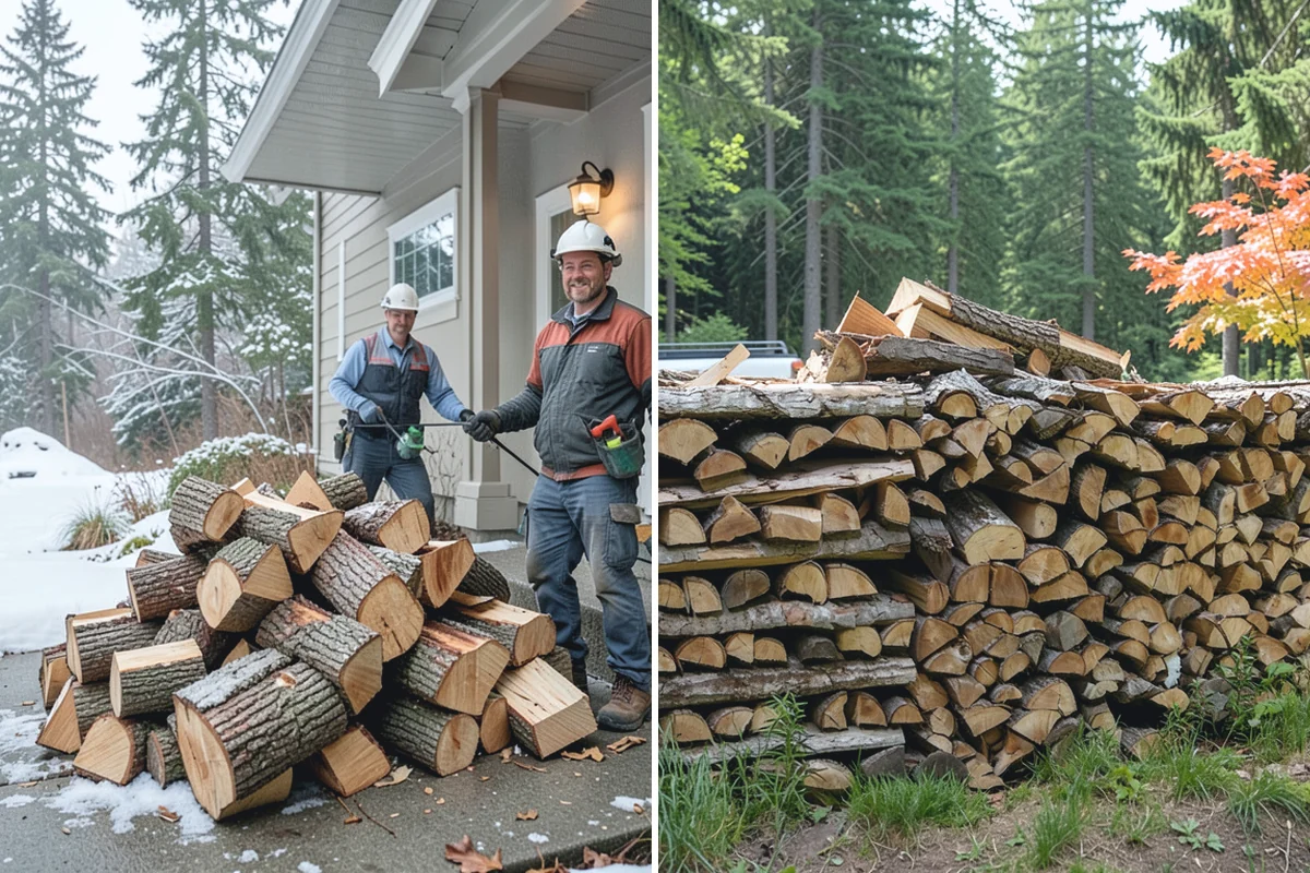 Seasoned Firewood in Granite Falls, Snohomish County, WA - We split wood and stack it for air-drying