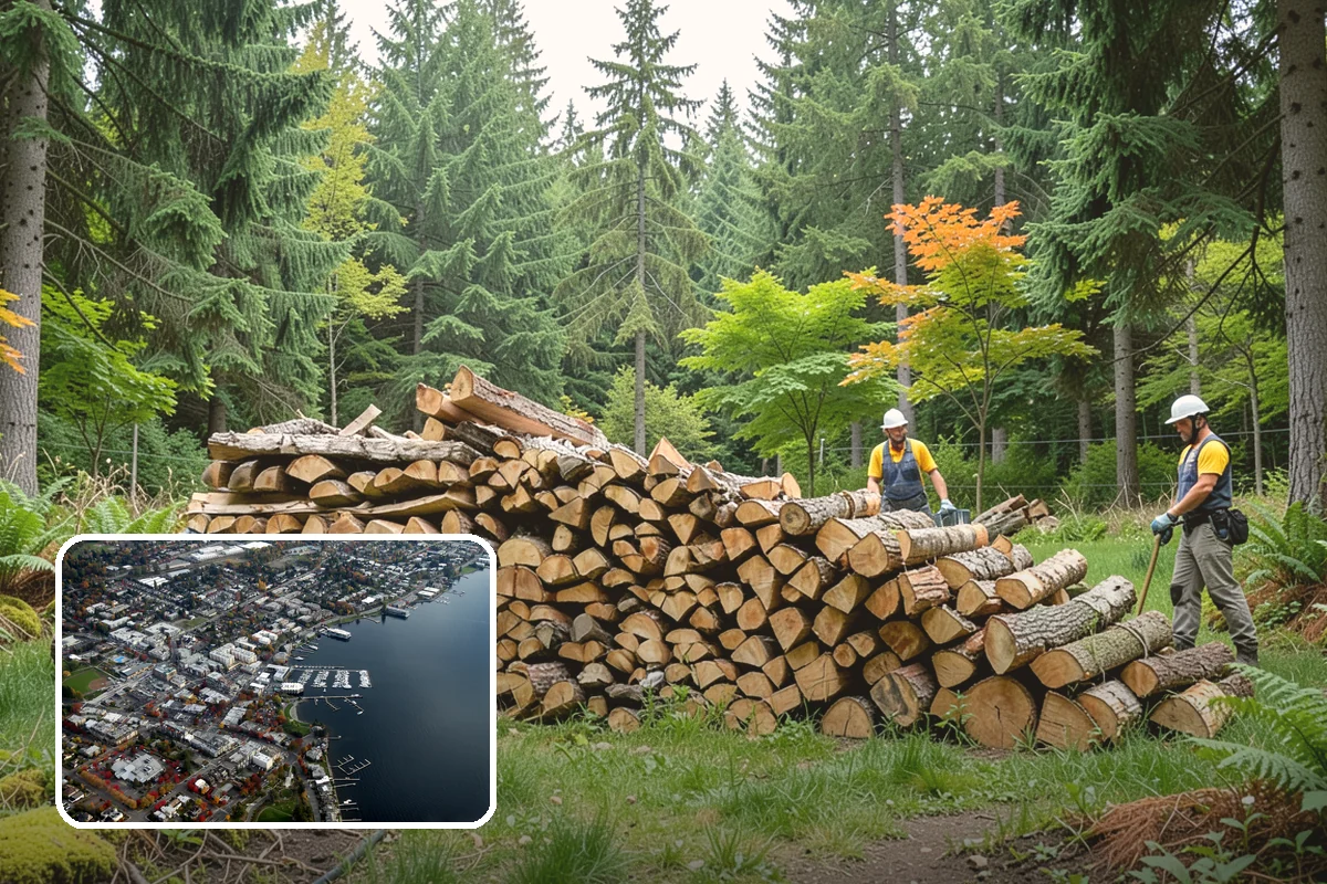 Seasoned Firewood in Kirkland, King County, WA - Dried to a genuinely burnable moisture level