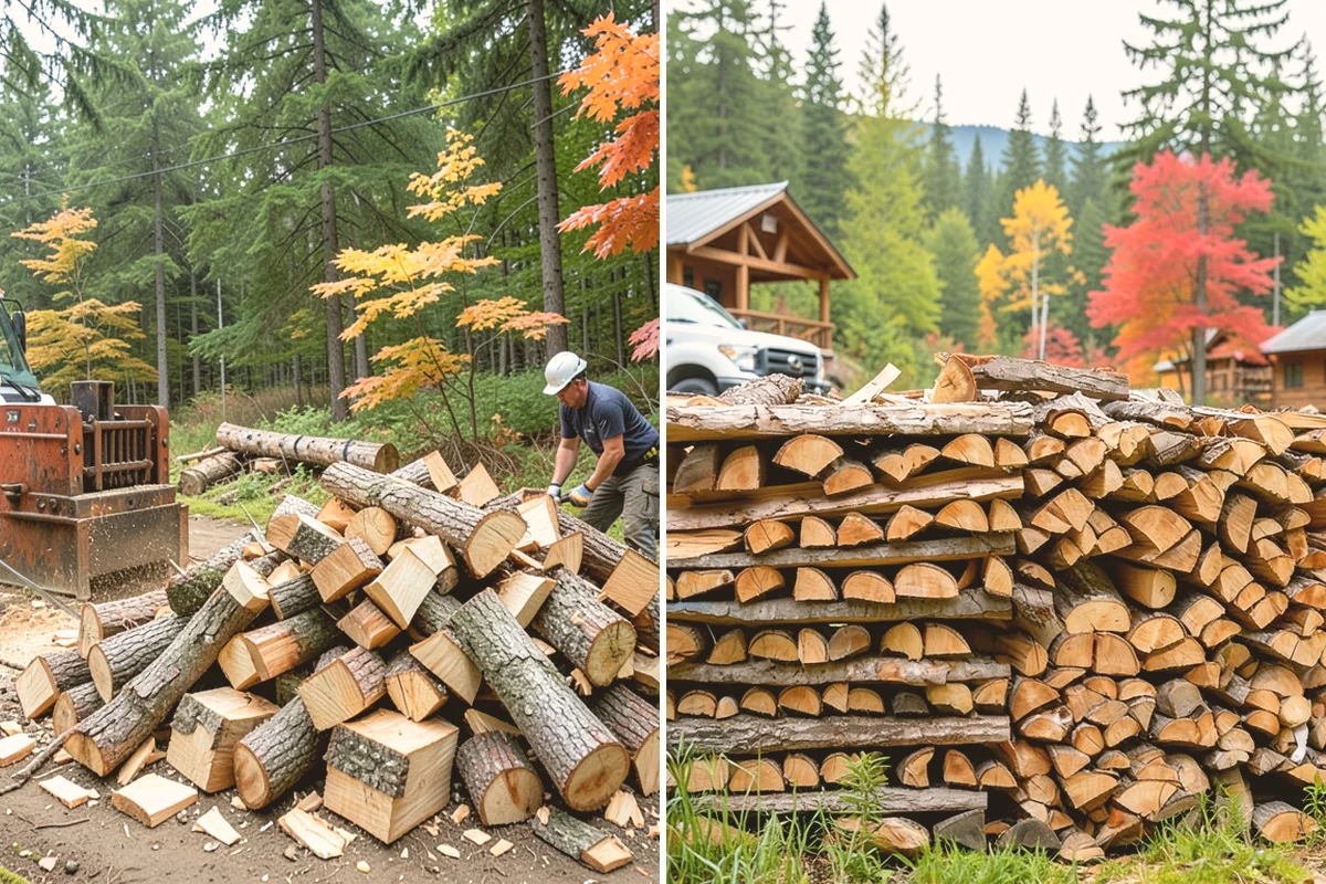 Seasoned Firewood in Kirkland, King County, WA - We split wood and stack it for air-drying