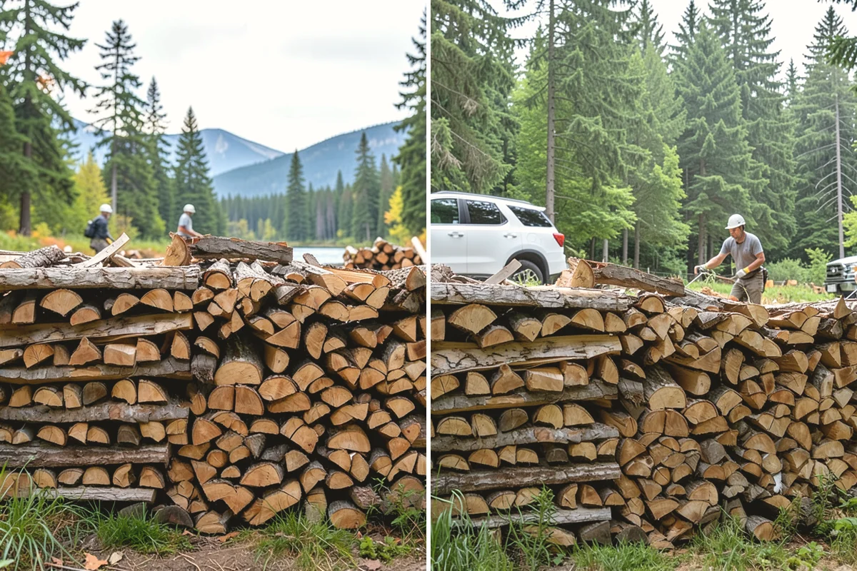 Seasoned Firewood in La Conner, Skagit County, WA - We split wood and stack it for air-drying