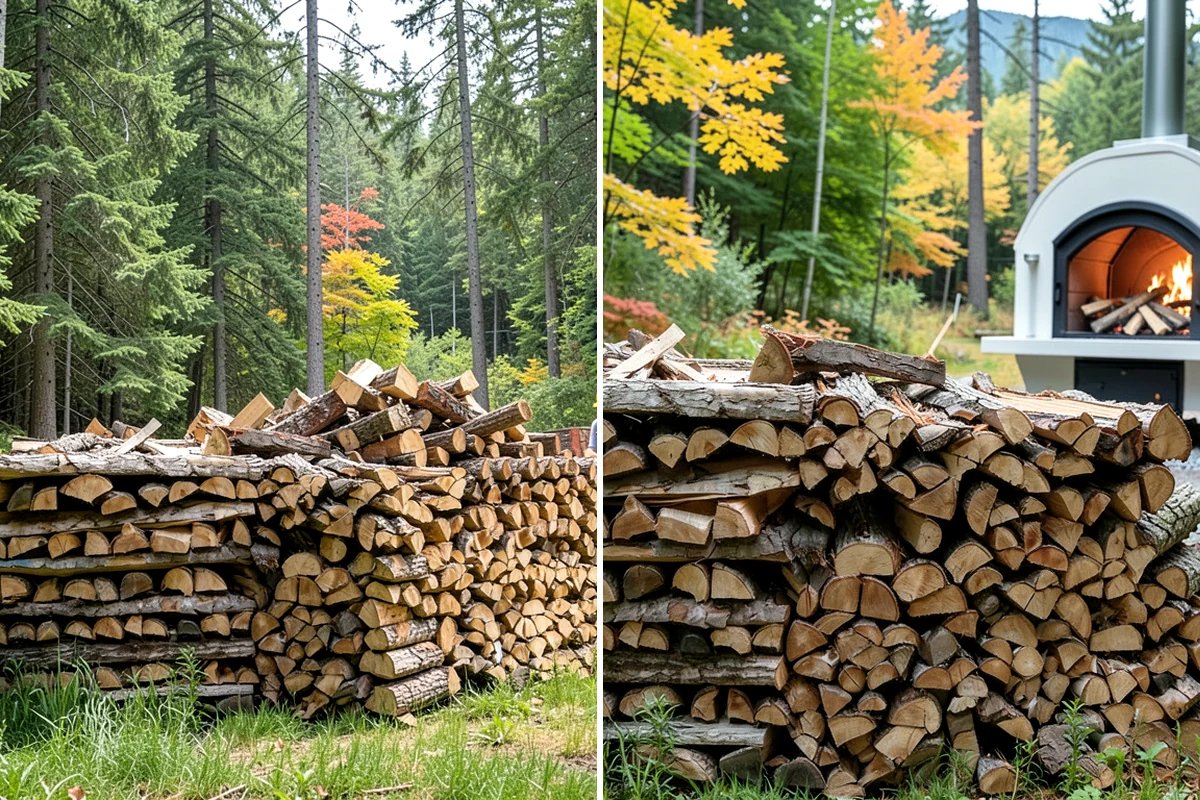 Seasoned Firewood in Lake Forest Park, King County, WA - We split wood and stack it for air-drying