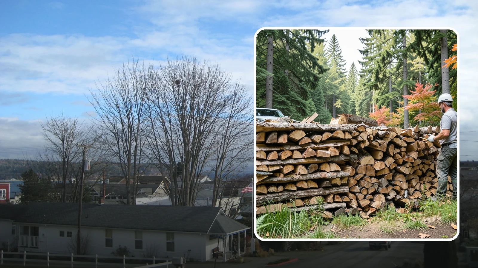Seasoned Firewood in Langley, WA - Our seasoned firewood has been air-dried long enough to burn readily, making it a smart, cost-effective choice for the wet...