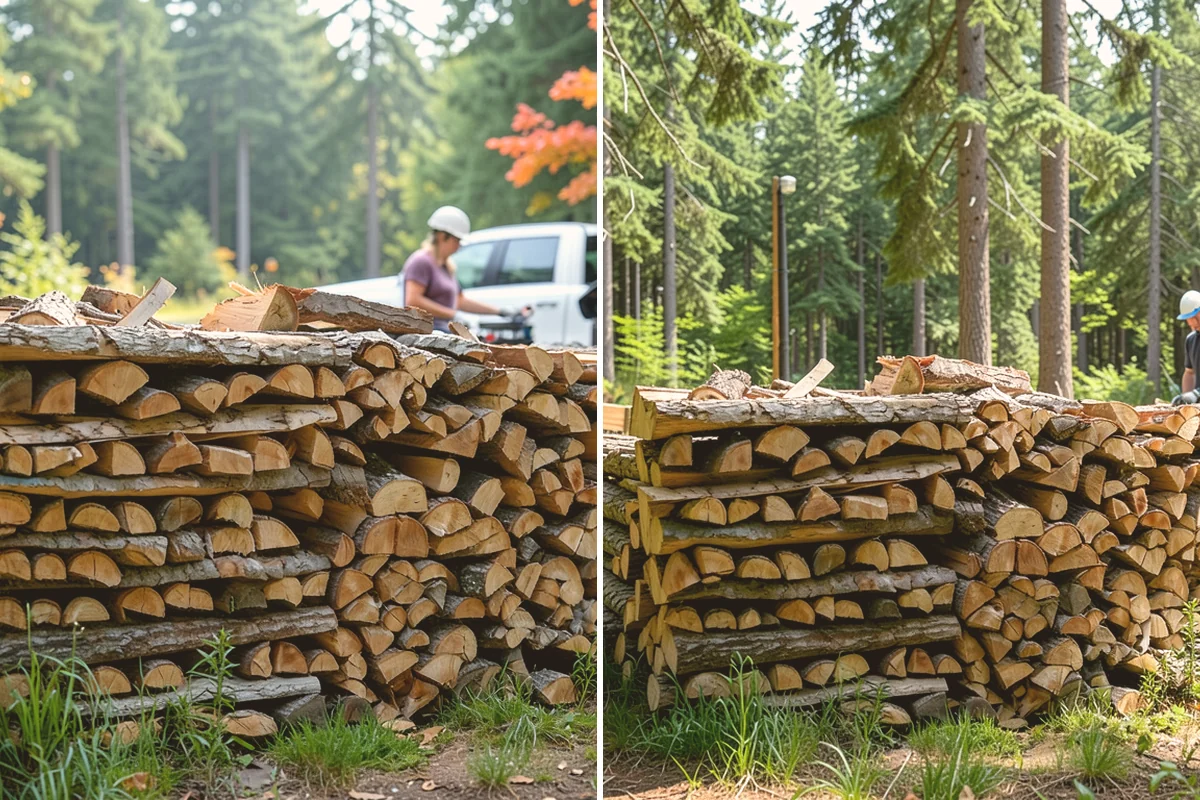 Seasoned Firewood in Langley, WA - We split wood and stack it for air-drying