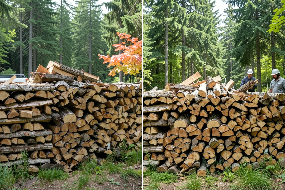 Seasoned Firewood in Lyman, Skagit County, WA - We split wood and stack it for air-drying