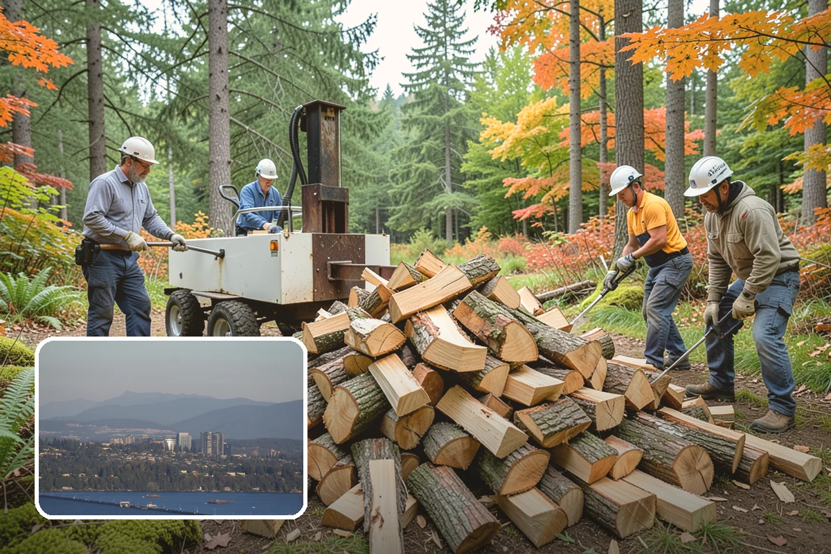 Seasoned Firewood in Medina, King County, WA - Dried to a genuinely burnable moisture level