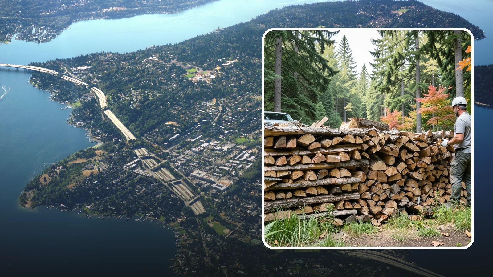 Seasoned Firewood in Mercer Island, King County, WA - Our seasoned firewood has been air-dried long enough to burn readily, making it a smart, cost-effective choice for the wet...
