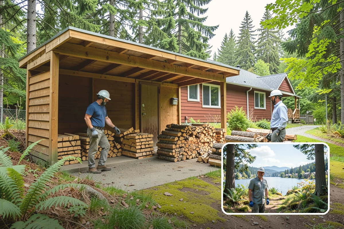 Seasoned Firewood in Milton, King County, WA - Dried to a genuinely burnable moisture level