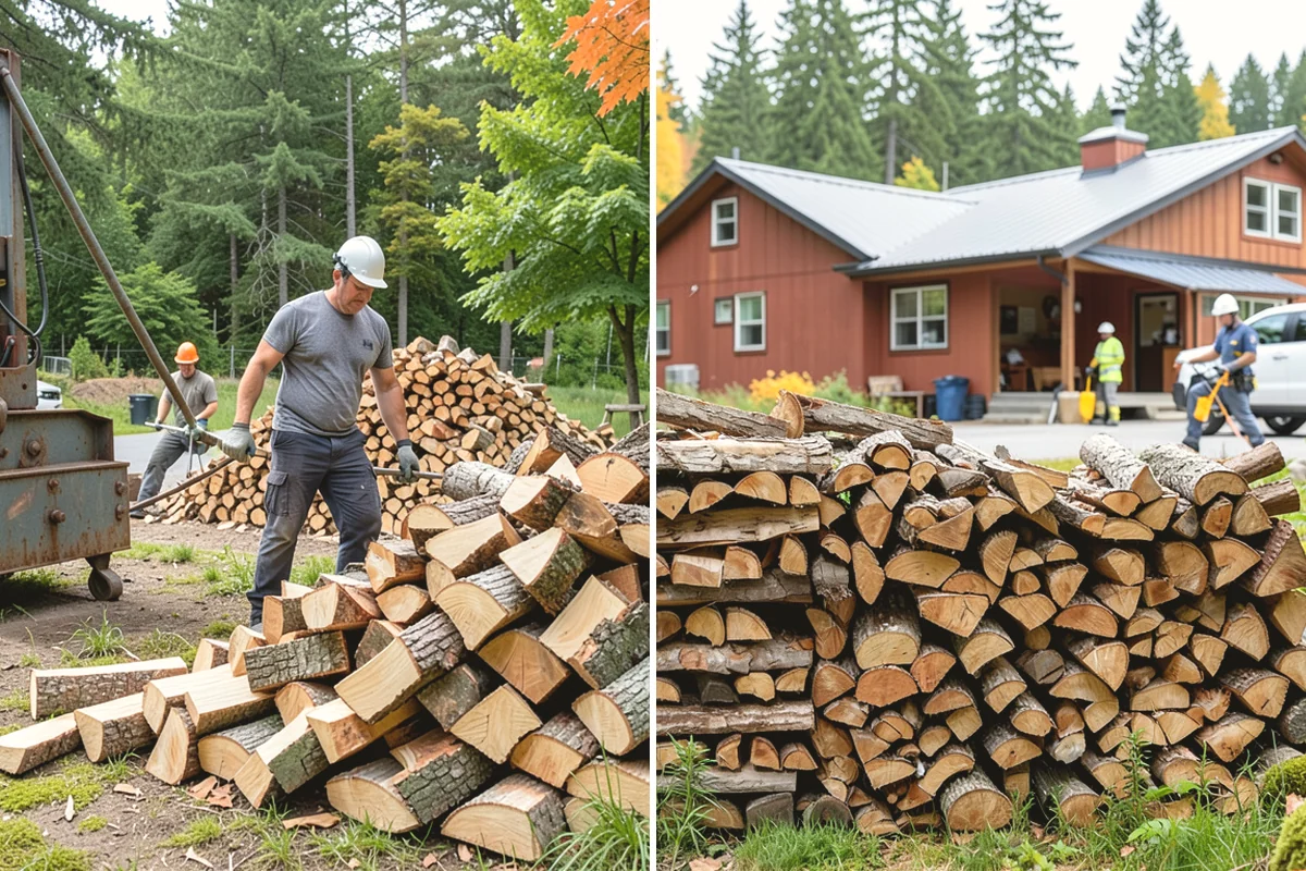 Seasoned Firewood in Monroe, Snohomish County, WA - We split wood and stack it for air-drying
