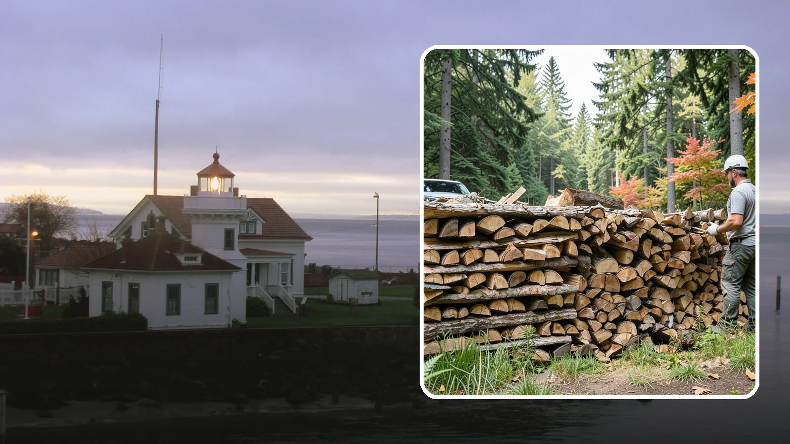 Seasoned Firewood in Mukilteo, Snohomish County, WA - Our seasoned firewood has been air-dried long enough to burn readily, making it a smart, cost-effective choice for the wet...