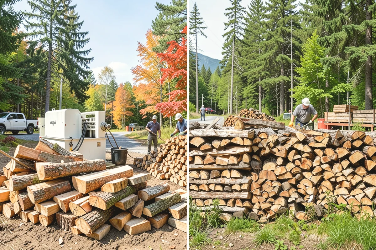 Seasoned Firewood in Mukilteo, Snohomish County, WA - We split wood and stack it for air-drying