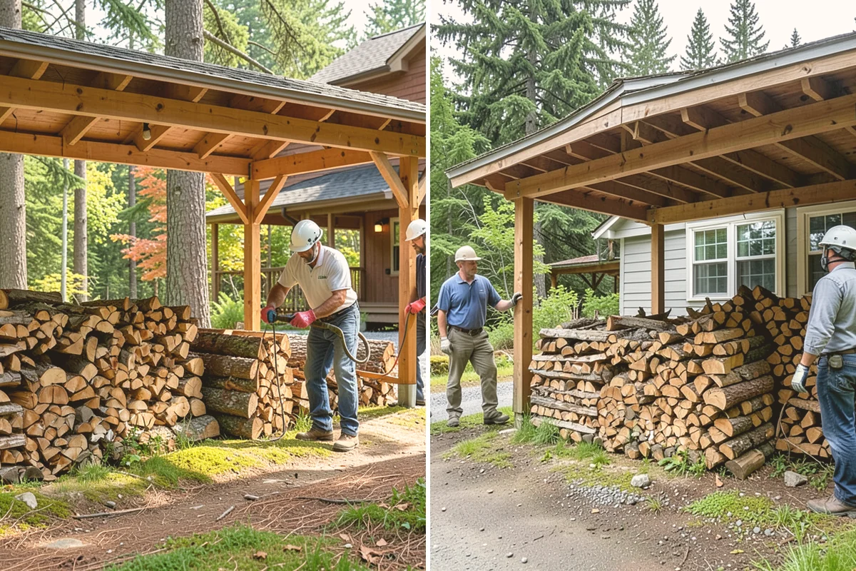 Seasoned Firewood in Newcastle, King County, WA - We split wood and stack it for air-drying