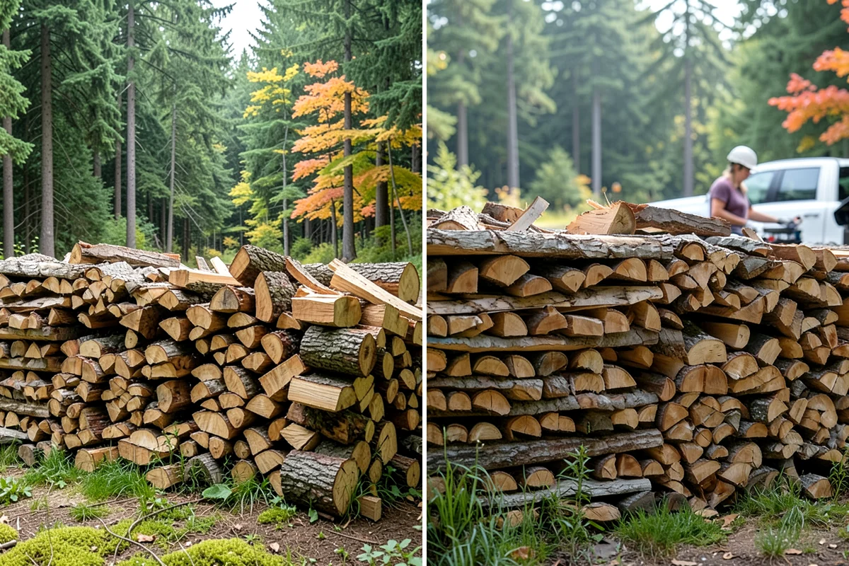 Seasoned Firewood in Normandy Park, King County, WA - We split wood and stack it for air-drying