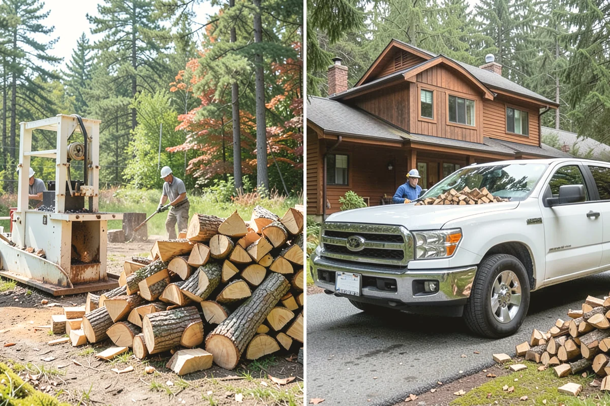 Seasoned Firewood in North Bend, King County, WA - We split wood and stack it for air-drying