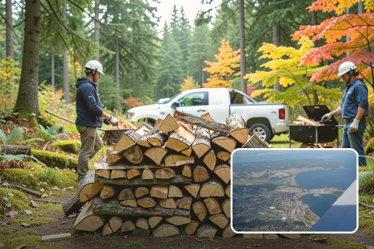 Seasoned Firewood in Oak Harbor, Island County, WA - Dried to a genuinely burnable moisture level