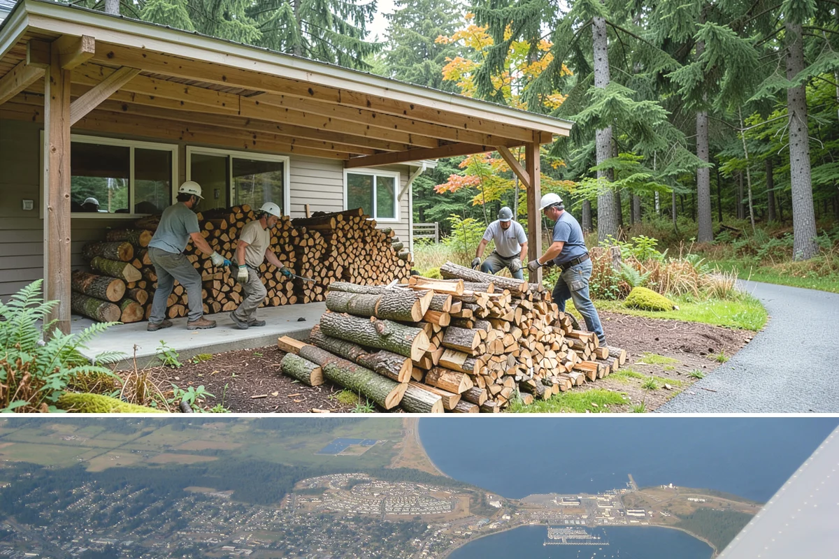 Seasoned Firewood in Oak Harbor, Island County, WA - Buy seasoned wood in late summer and fall when it has had a full drying season and is at its best.