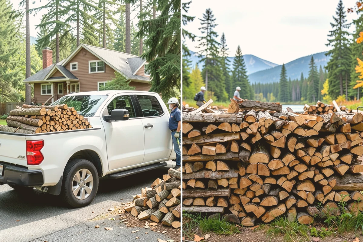 Seasoned Firewood in Orting, Pierce County, WA - We split wood and stack it for air-drying