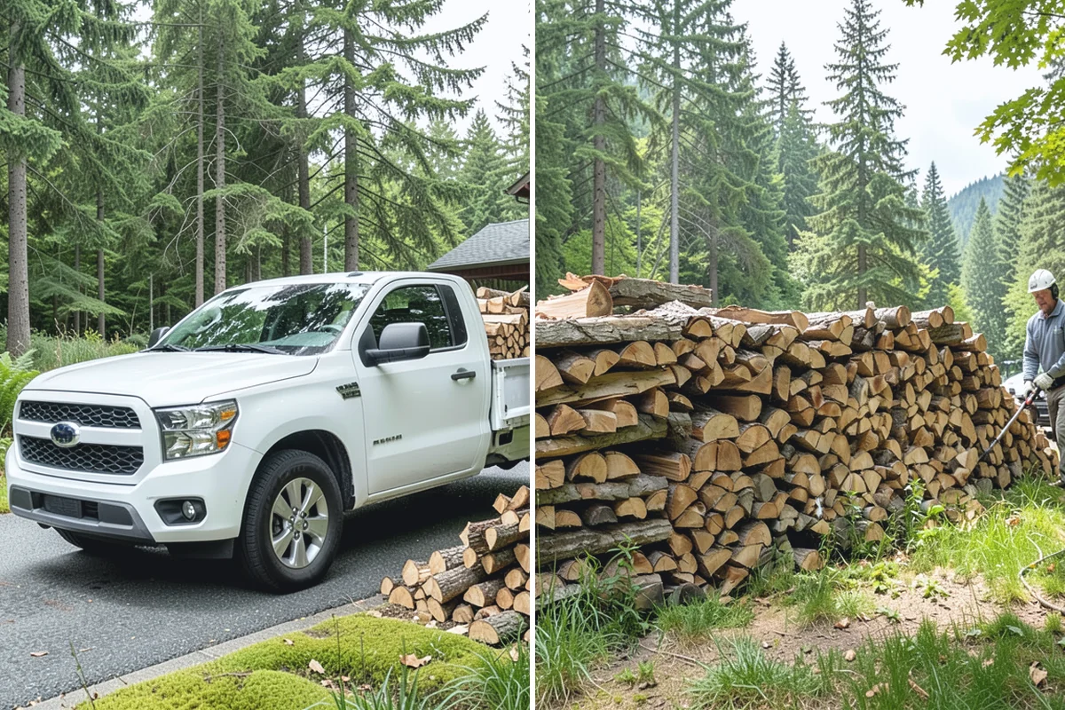 Seasoned Firewood in Redmond, King County, WA - We split wood and stack it for air-drying