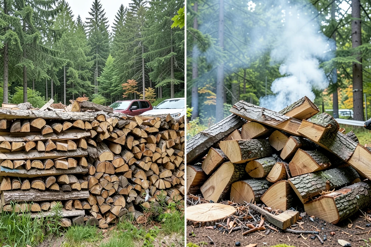 Seasoned Firewood in Shoreline, King County, WA - We split wood and stack it for air-drying