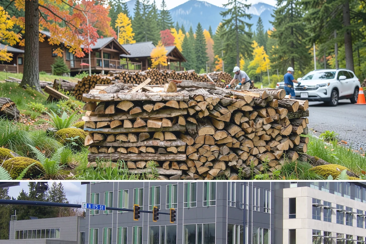 Seasoned Firewood in Shoreline, King County, WA - Buy seasoned wood in late summer and fall when it has had a full drying season and is at its best.